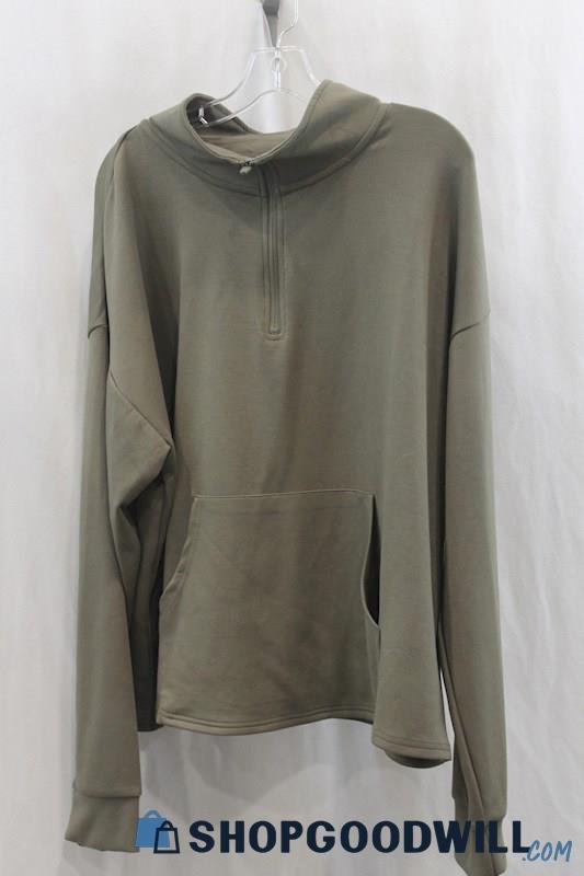 NWT Thread & Supply Women's Olive Green Half Zip Sweater SZ 2X