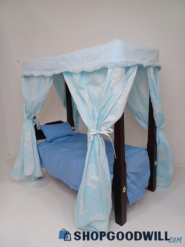 Elizabeth Cole's Canopy Bed & Bedding American Girl Accessory for 18