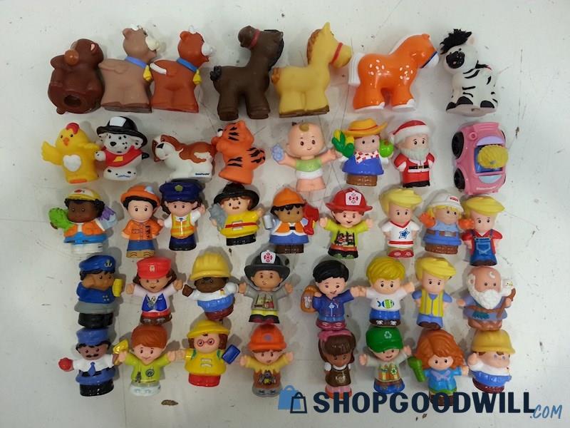 40 Fisher-Price Little People Figures Mixed Lot Animals/People