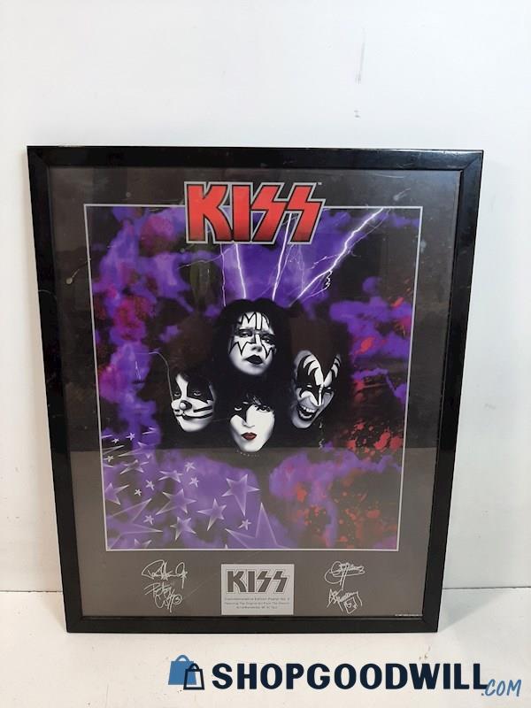 KISS Framed Poster With Printed Signatures 1997 Tour Commemorative