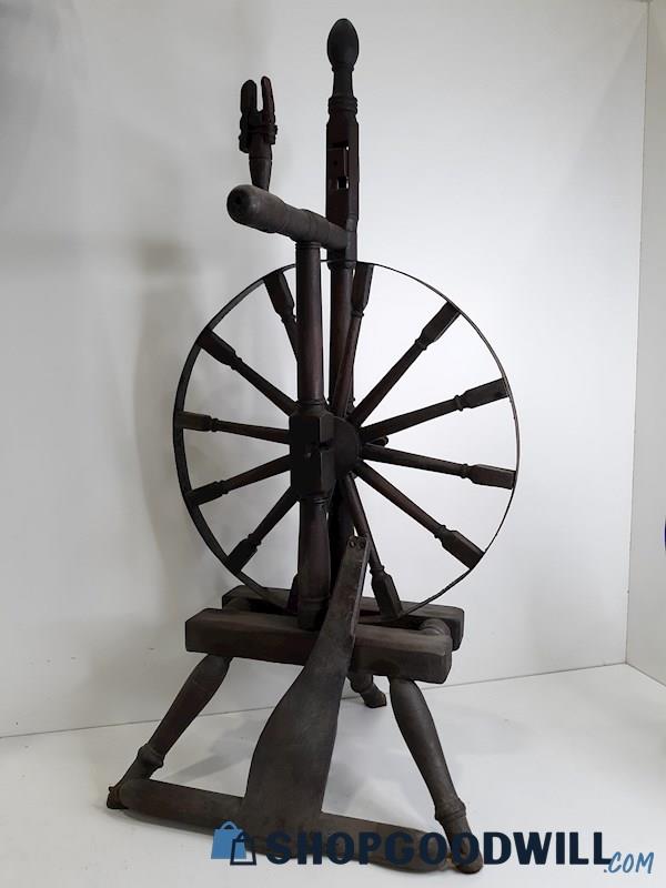 Antique Style Primitive Spinning Wheel / Wool Winder - PICKUP ONLY