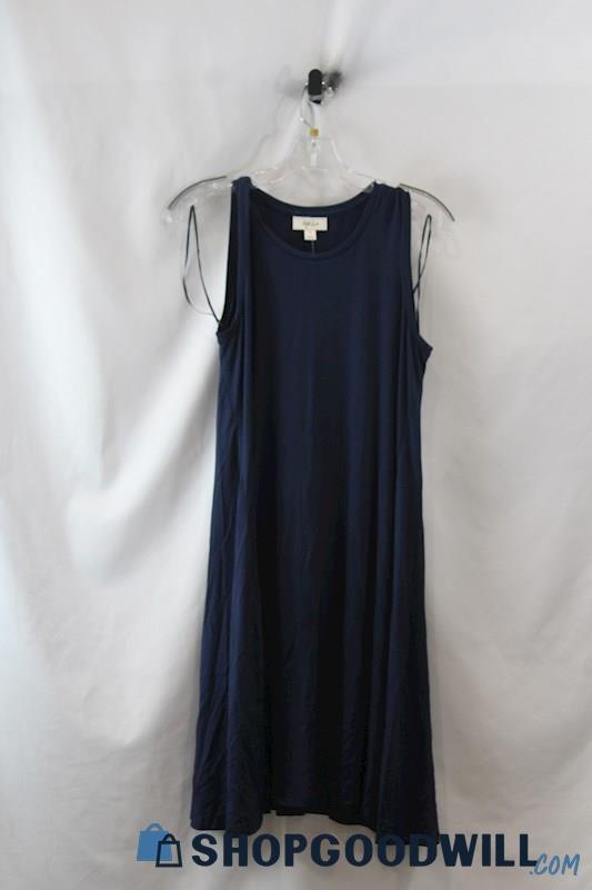 NWT Style & Co Women's Navy Blue Loose Fit Tank Dress SZ M