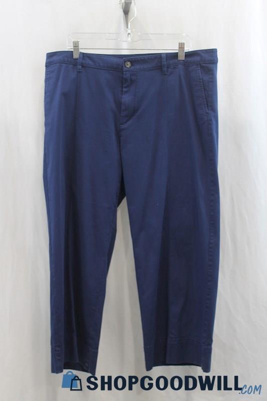 NWT J.Jill Women's Dark Blue Chino Pant SZ 18