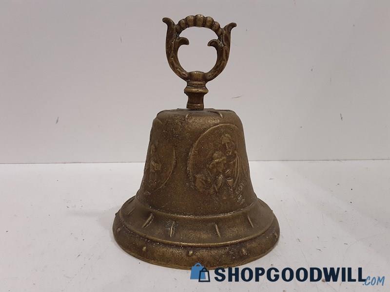 Appears To Be Religious Themed Metal Bell UNBRANDED