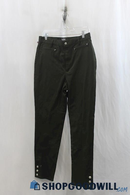 NWT Ralph Lauren Womens Dark Green Slim Ankle Pants Sz 12