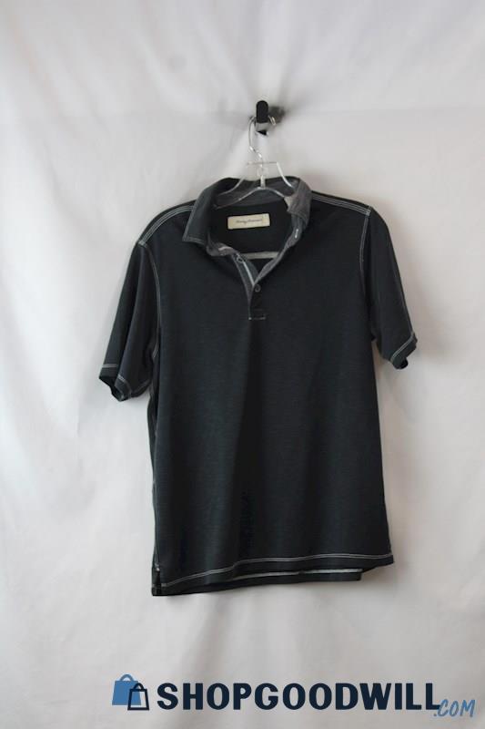 Tommy Bahama Men's Charcoal Gray Performance Polo Short Sleeve SZ S