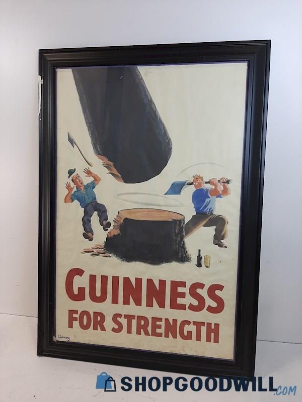 Guinness For Strength Framed Advertising Poster 34