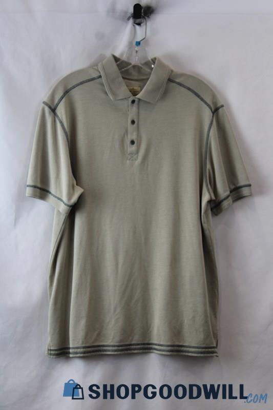 Tommy Bahama Men's Beige Polo Shirt sz M