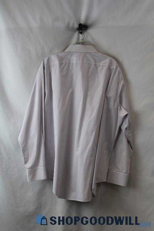 Lauren Ralph Lauren Men's Lavender Striped Long Sleeve Button Up sz 17.5x34/35