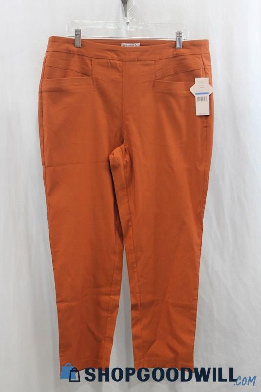 NWT Nanette Lepore Women's Orange Pull On Pant SZ XL