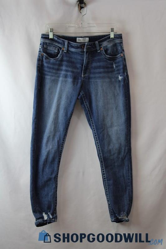 BKE Women's Blue high Rise Skinny Ankle Jean SZ 27