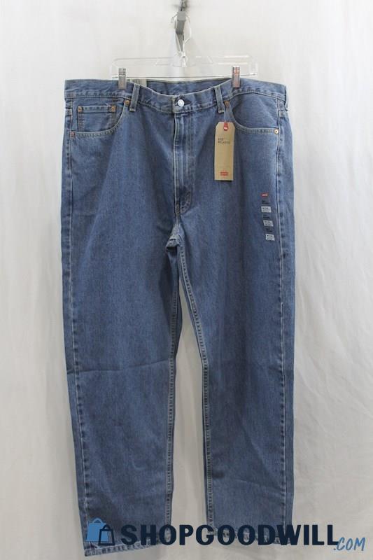 NWT Levi's Men's 550 Blue Relaxed Straight Leg Jean SZ 46x34