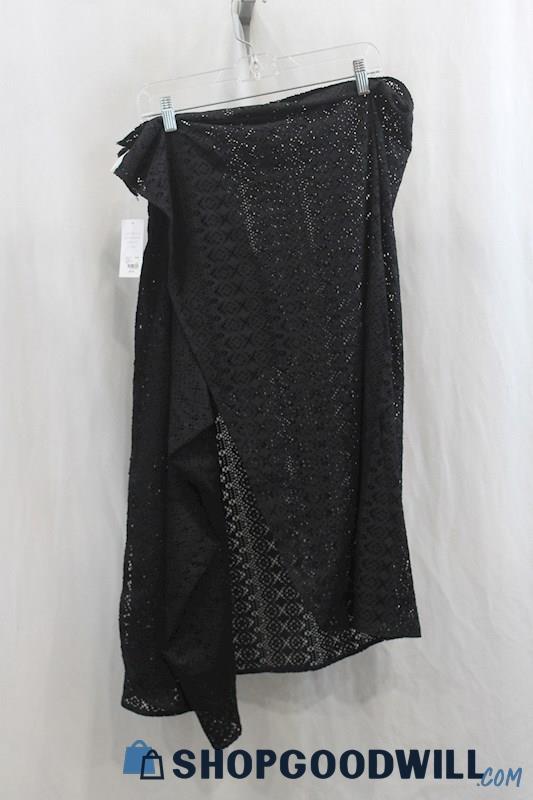 NWT Cacique Women's Black Lace Swim Cover Up Skirt SZ 14/20