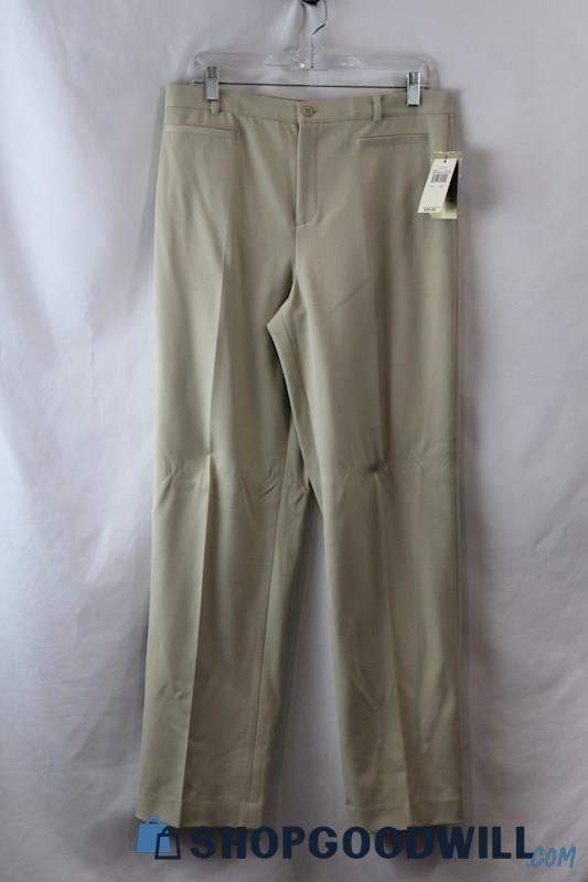 NWT Rafaella Women's Tan Straight Dress Pants sz 12