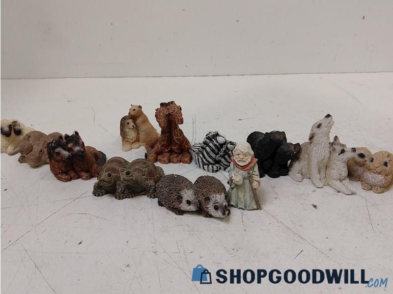 LOTS Of Stone Critter Littles Figures Animal Pair Collection