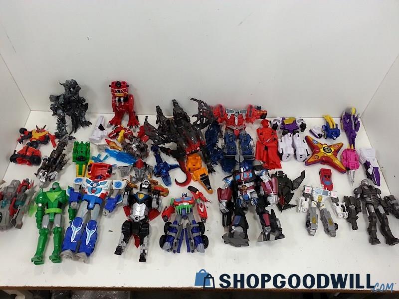 16lbs Transformers Action Figure Toys Mixed Lot *Some Missing Parts