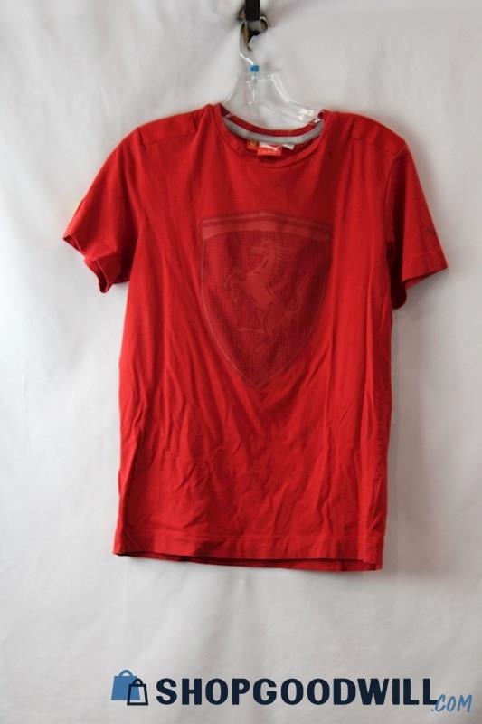 Puma Men's Red Ferrari Graphic T-Shirt SZ S