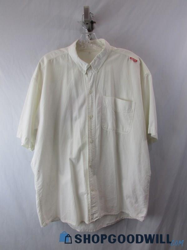 Carlos' N Charlie's Senor Frog Bar Grill Clothesline White Button-up Shirt SZ XL