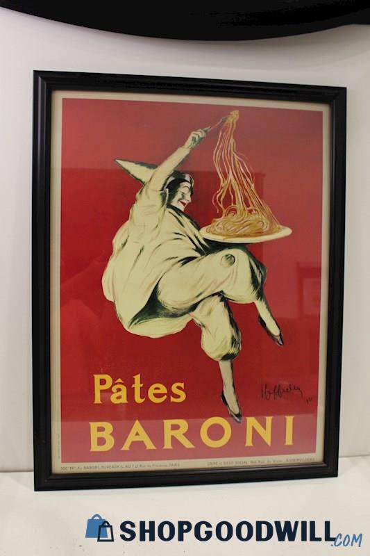 Leonetto Cappiello Unsigned 1921 'Pates Baroni' Framed Poster Art Print PICKUP