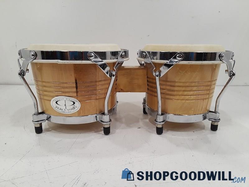 GP Percussion Bongo Drum Set Two Hand Drums