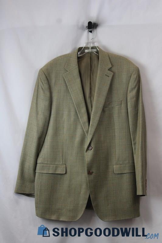 Lauren Ralph Lauren Men's Beige Double Button Wool/Silk Suit Jacket SZ 44L