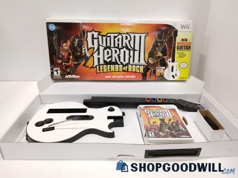 Guitar Hero Les Paul Wireless Controller+Game for Nintendo Wii IOB