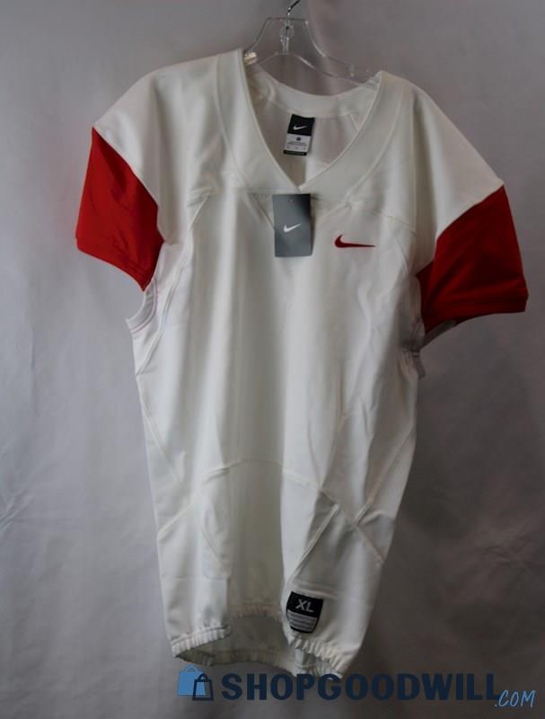NWT Nike Men's White/Red Football Practice Jersey sz XL