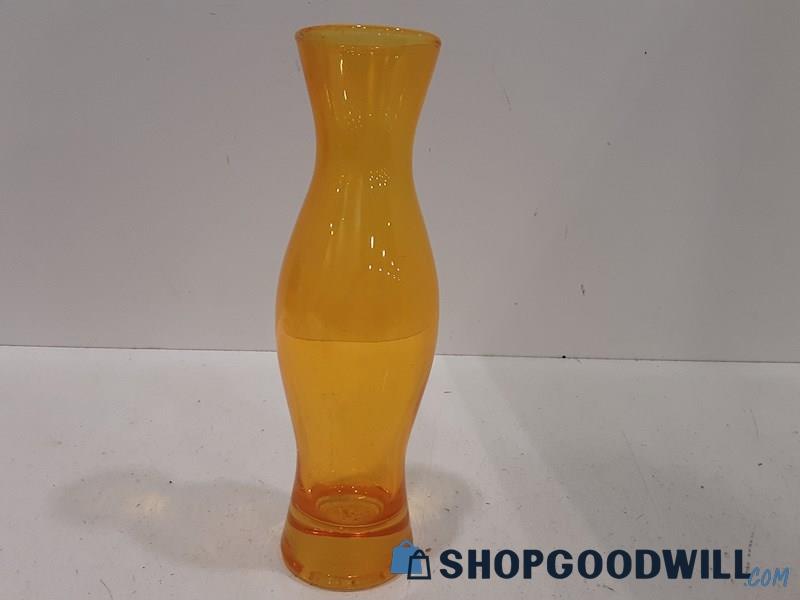 Orange Glass Vase 10