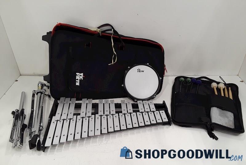 Vic Firth 32 Key Note Xylophone w/Portable Travel Case Mallets + More SN#069881