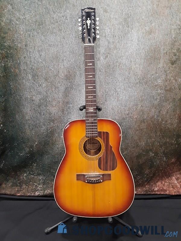 Santana 12 String Sunburst Acoustic Guitar Model A-685 SN#964 Made In Japan
