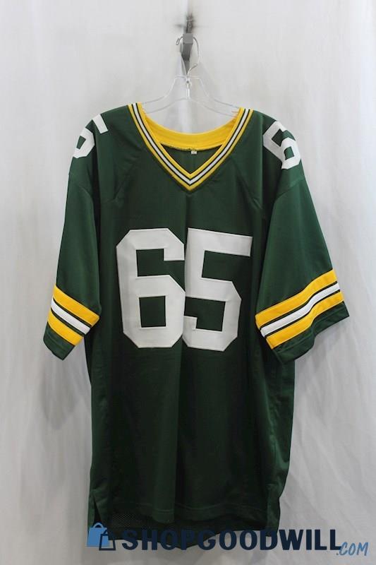 NFL Green Bay Packers #65 TAUSCHER Mens Green/Yellow Jersey Sz XL