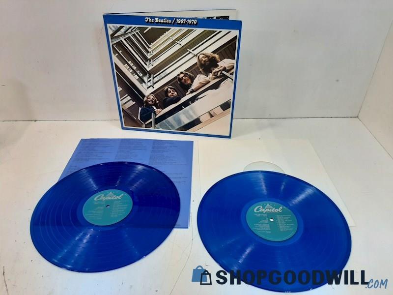 The Beatles 1967-1970 2 LP Set Like New Blue Vinyl 