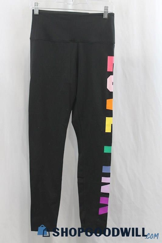 NWT Pink Women's Black Ankle Skinny Legging Pant SZ M