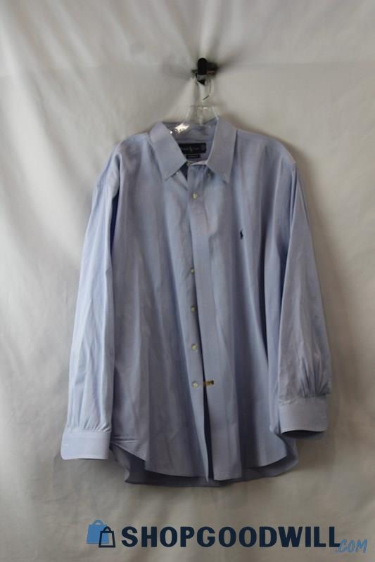 Ralph Lauren Men's Light Blue Long Sleeve Button Up Shirt sz 18x34/35