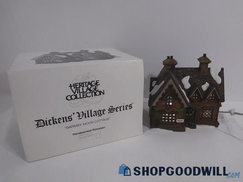Department 56 Dickens Village Barmby Moor Cottage IOB - Tested Powers On