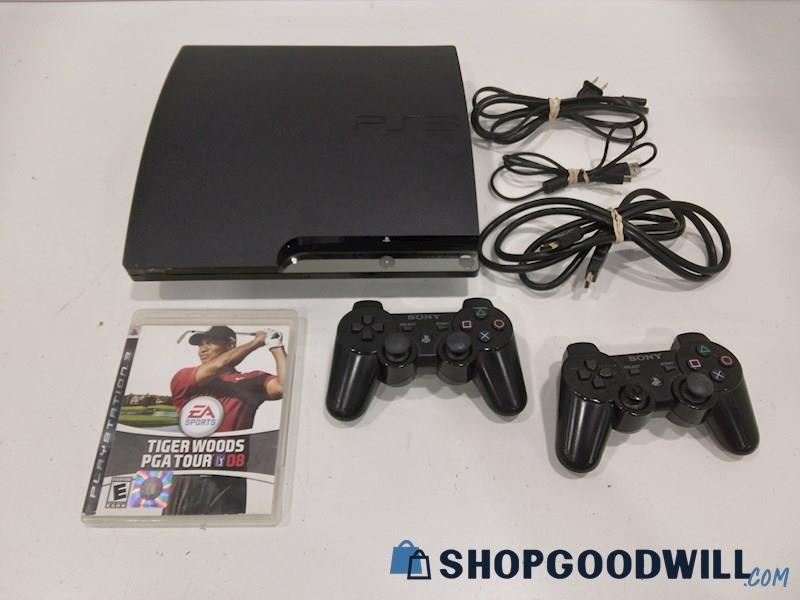 PlayStation 3 Console W/Game, Cords and Controllers
