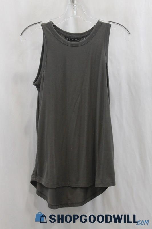 Athleta Womens Dark Gray Tunic Tank Sz XS