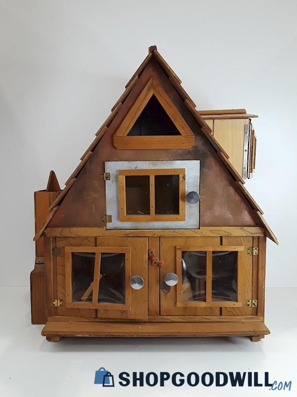 Appears To Be Vintage Handcrafted Wooden Dollhouse *PICK UP ONLY*