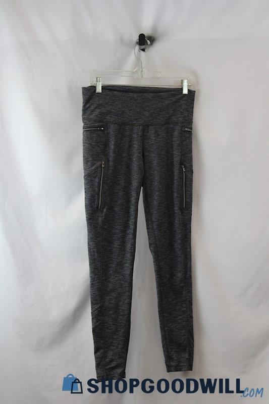 Athleta Women's Gray Heather Zip Pocket Knit Legging SZ M