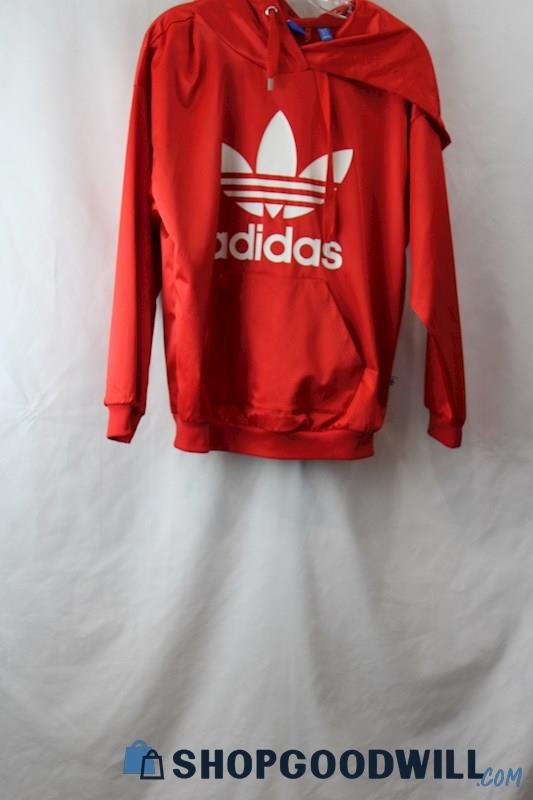 Adidas Women's Red Logo Windbreaker Sz XS