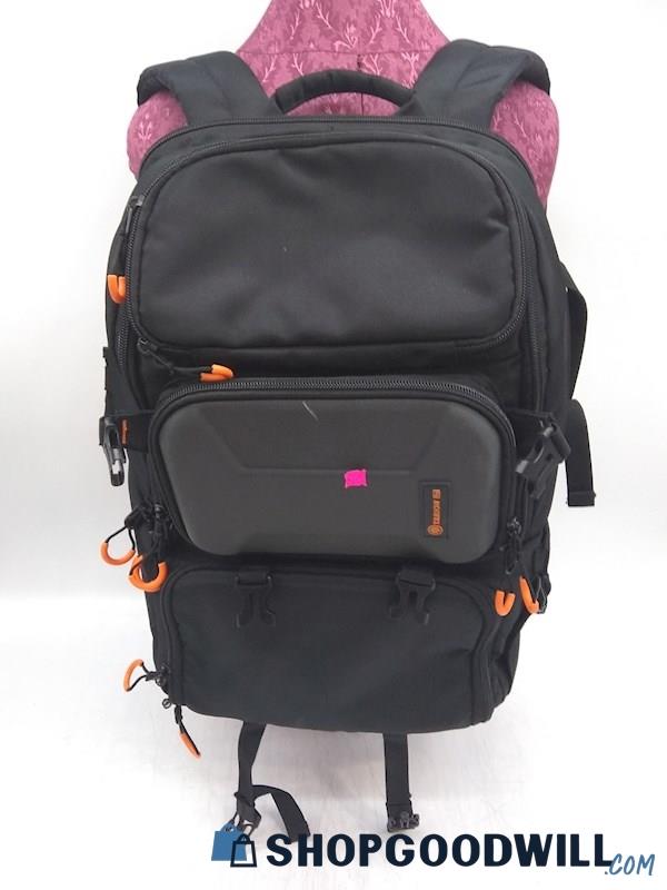 Tarion PBL Black Nylon Camera Organizer Backpack Handbag Purse 