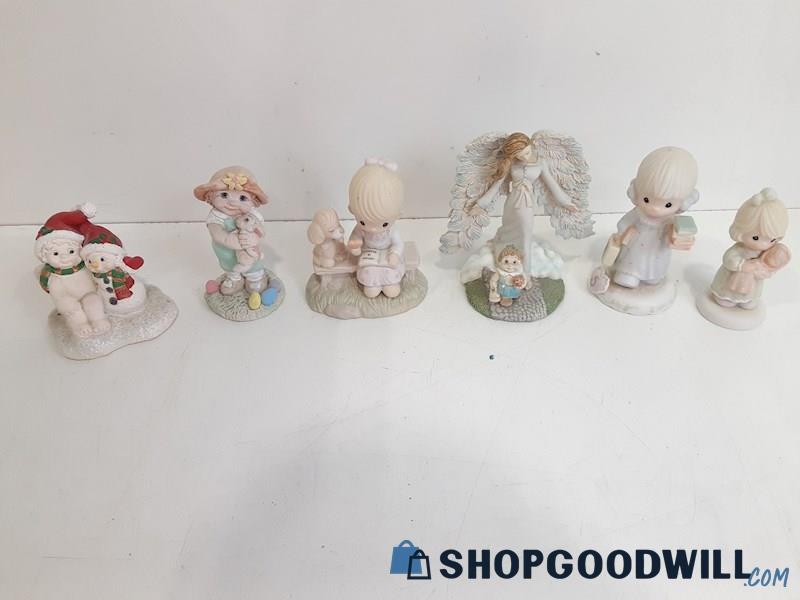 6 Pc. Set Of Assorted & Various Figurines Precious Moments & Dreamsicles PU Only