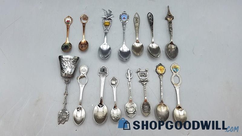 15PC Souvenir Arizona , Boston , Bahamas + More Spoons 