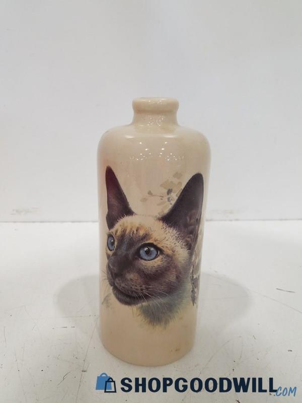 Vintage Tall Cat Vase