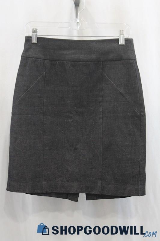 Banana Republic Women's Heather Gray A-Line Skirt SZ 6