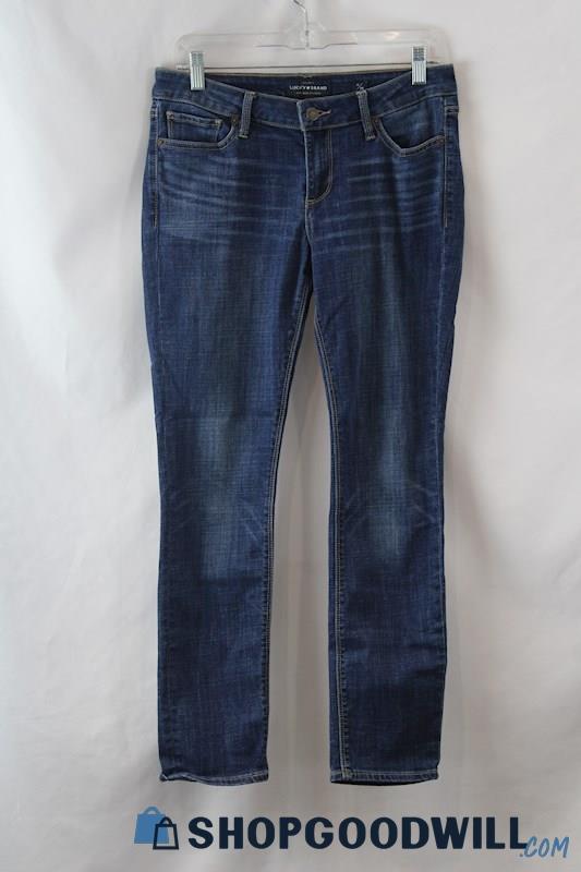 Lucky Brand Women's Blue Dark Wash Skinny Jeans sz 6