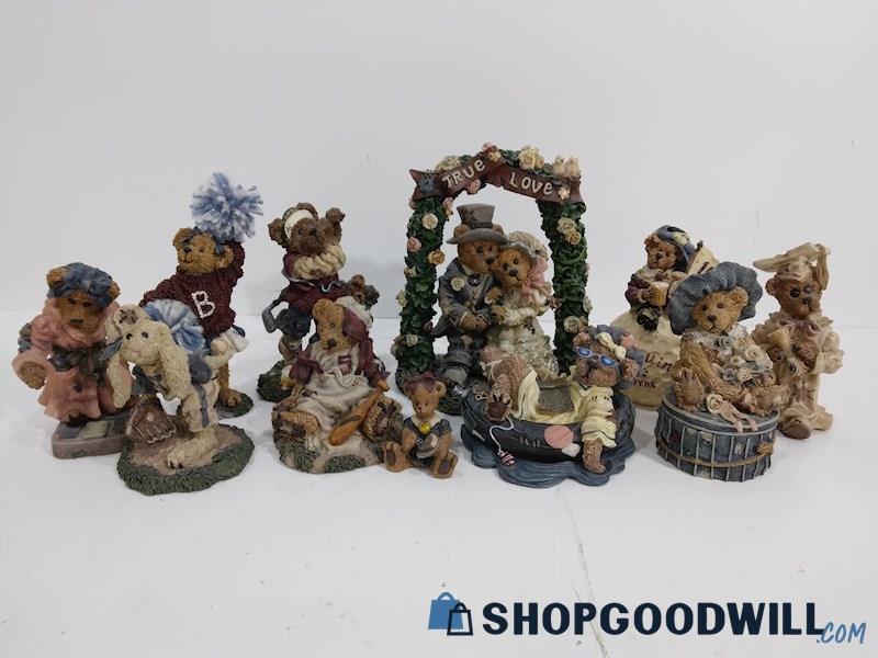 11PCS Boyds Bears & Friends Figurines Home Decor Display Jewelry Box 