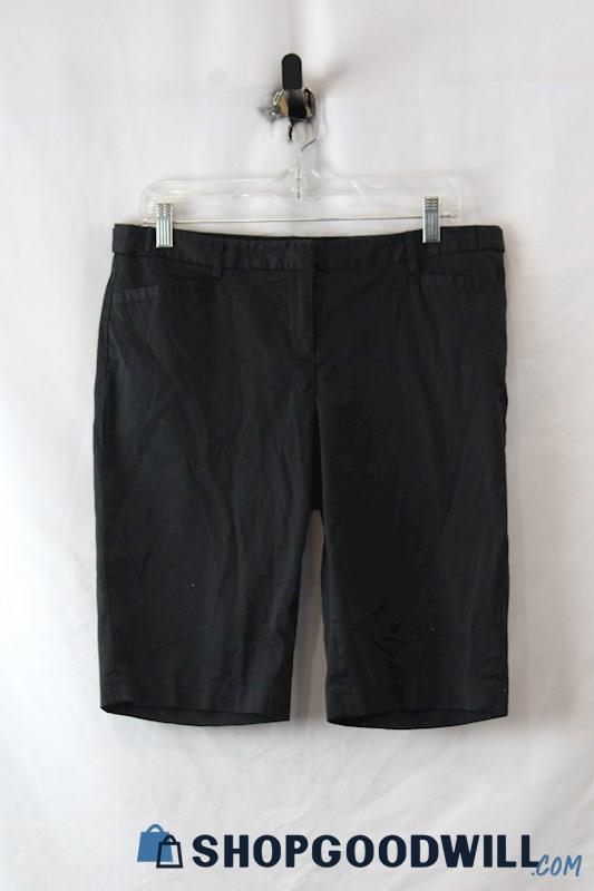 Laundry Women's Black Slim Bermuda Shorts sz 10