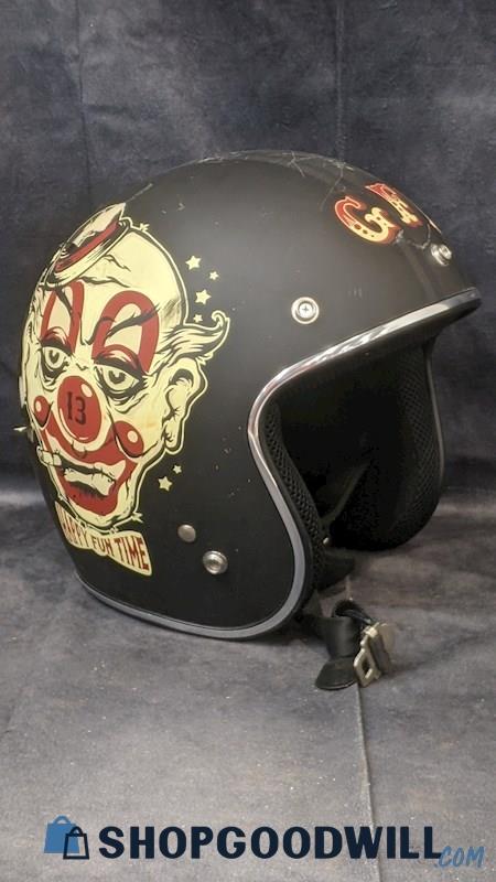 Lucky 13 Limited Edition Happy Fun Time Motorcycle Helmet Collectible Size XL