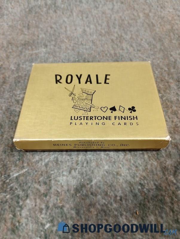 Vintage Royale Lustertone Finish Playing Cards